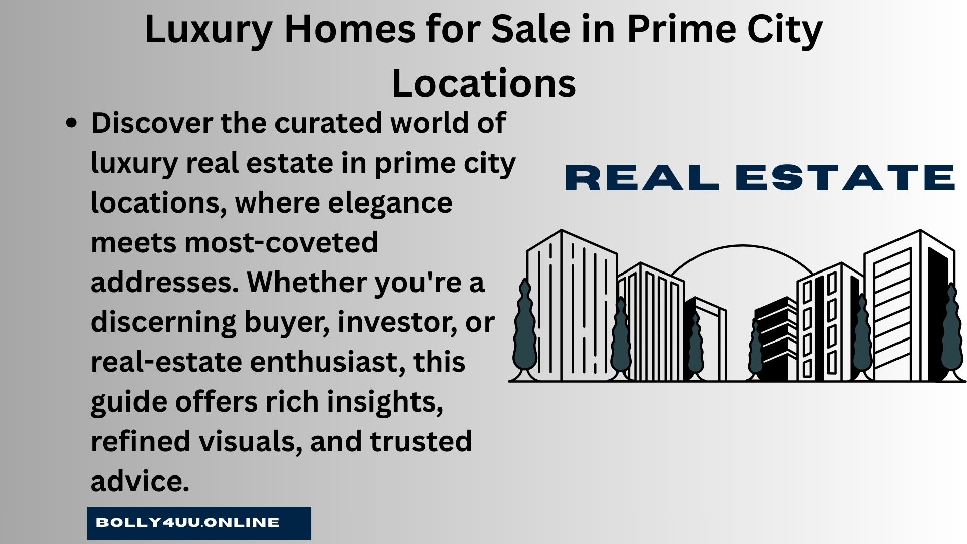 Luxury Homes for Sale in Prime City Locations