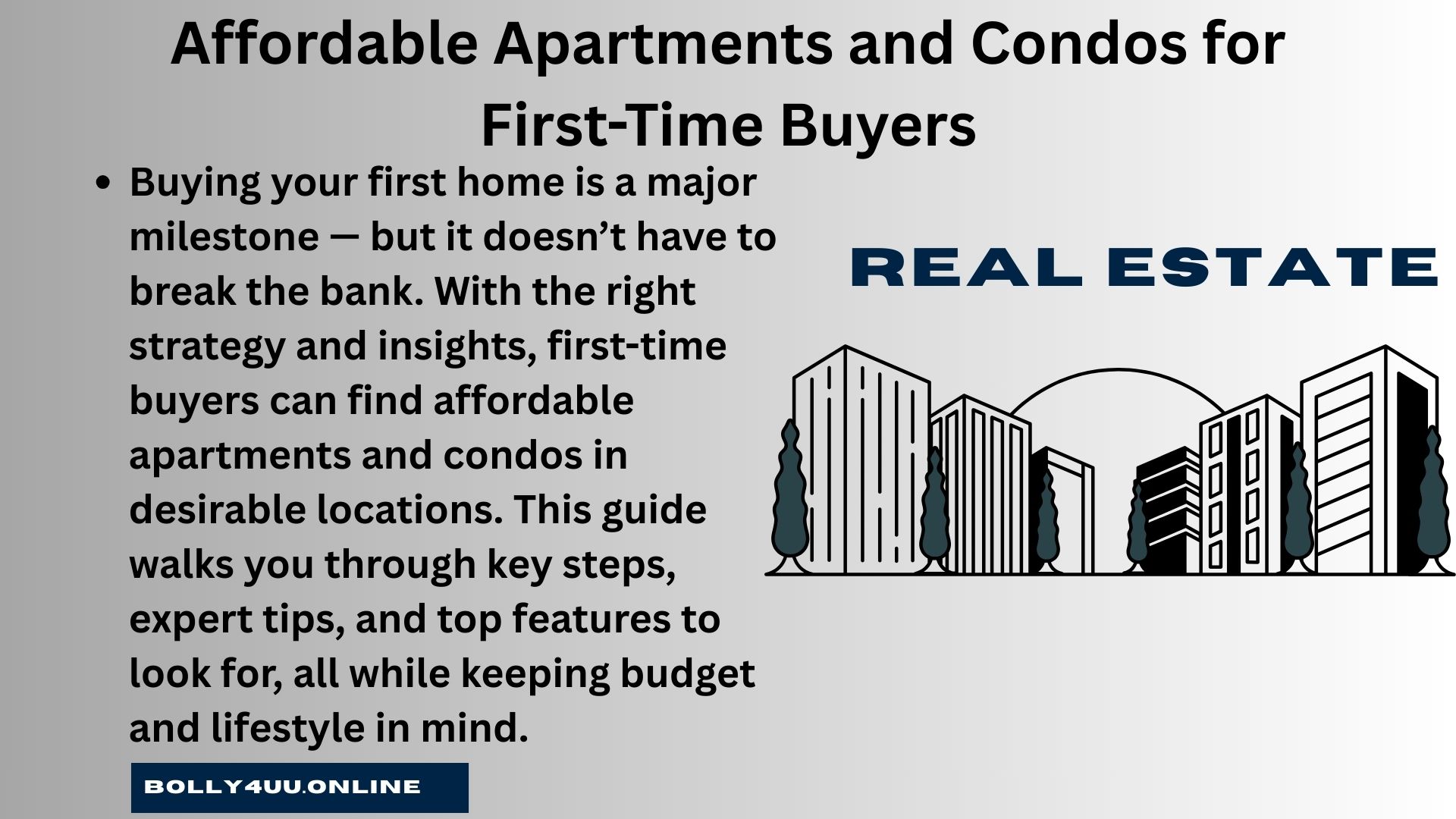 Affordable Apartments and Condos for First-Time Buyers