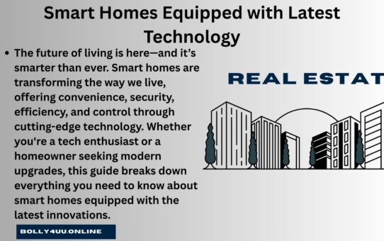 Smart Homes Equipped with Latest Technology