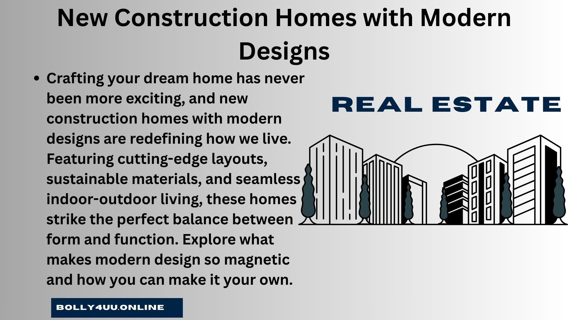 New Construction Homes with Modern Designs