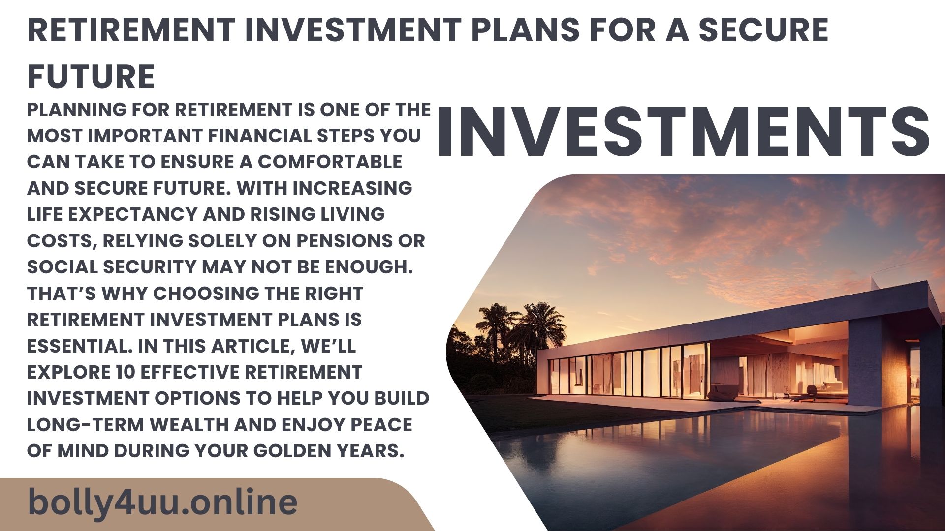 Retirement Investment Plans for a Secure Future