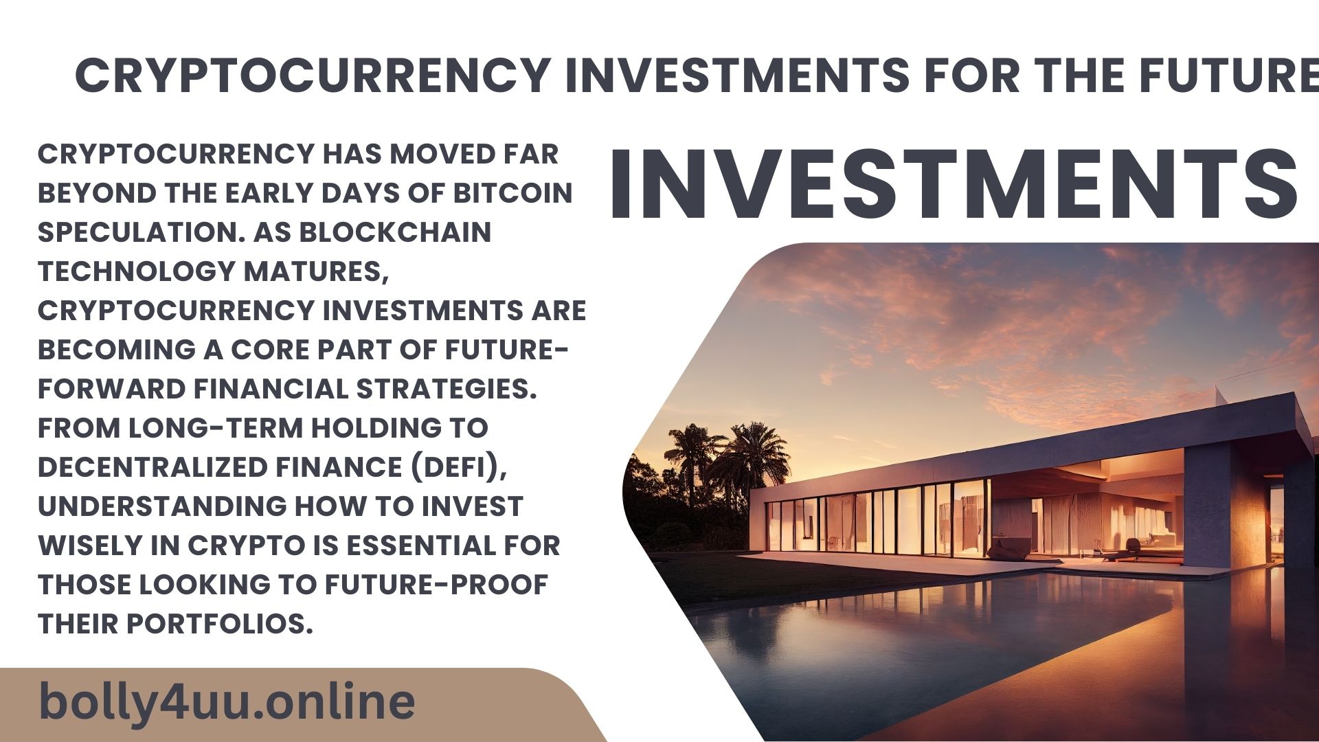 Cryptocurrency Investments for the Future