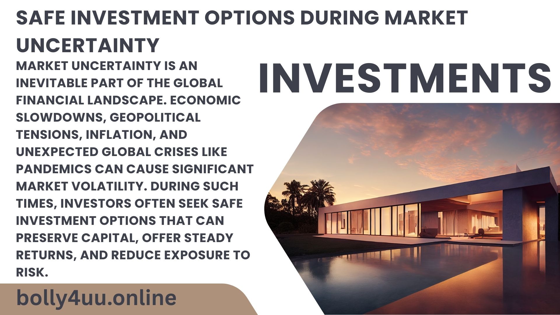 Safe Investment Options During Market Uncertainty