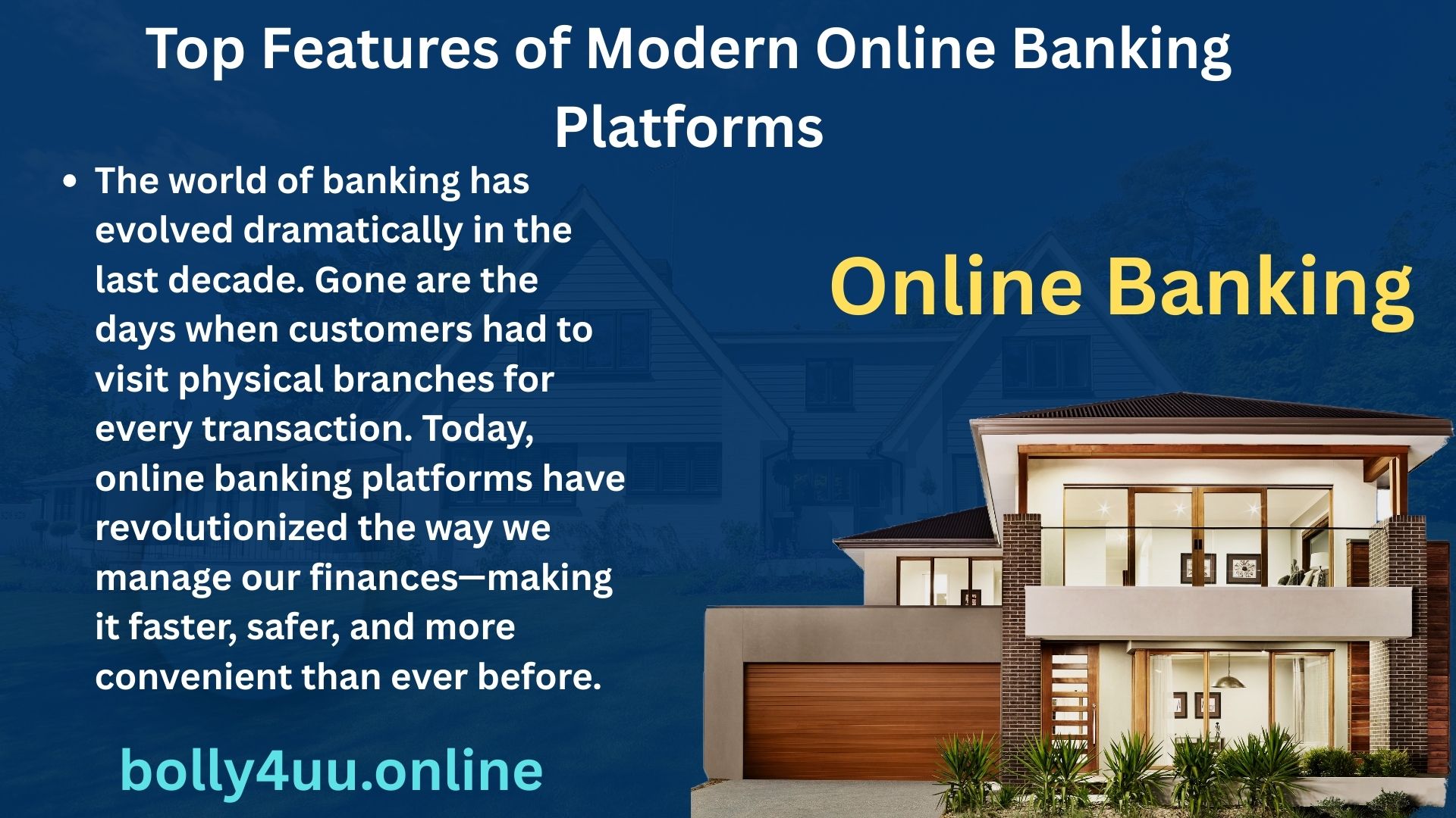 Top Features of Modern Online Banking Platforms