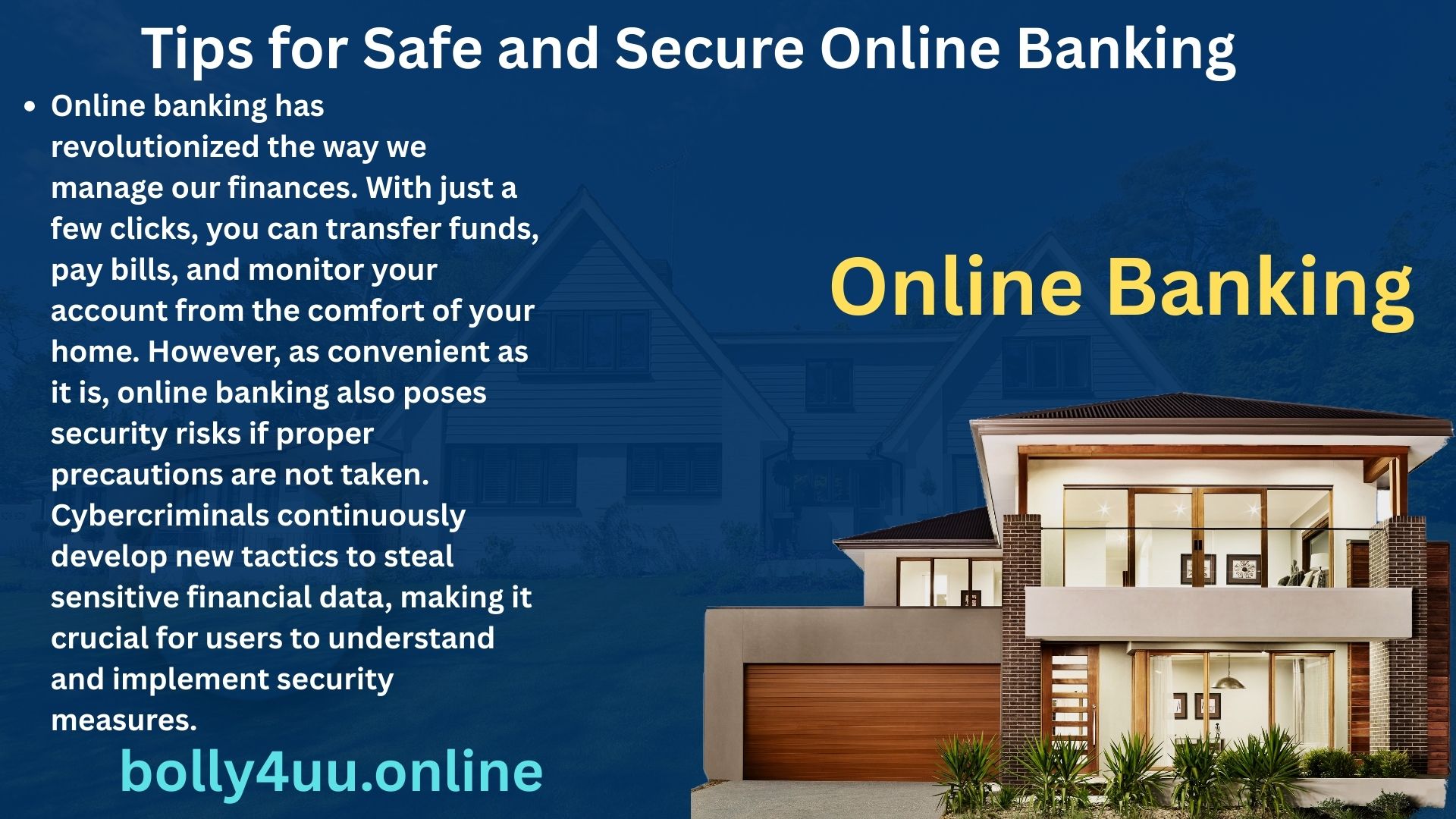 Tips for Safe and Secure Online Banking
